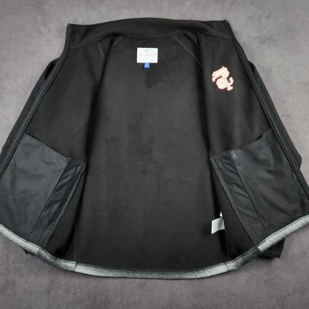 San Francisco Giants G-III Sports Jacket Mens Large Striped Full Zip‎ Fleece MLB
